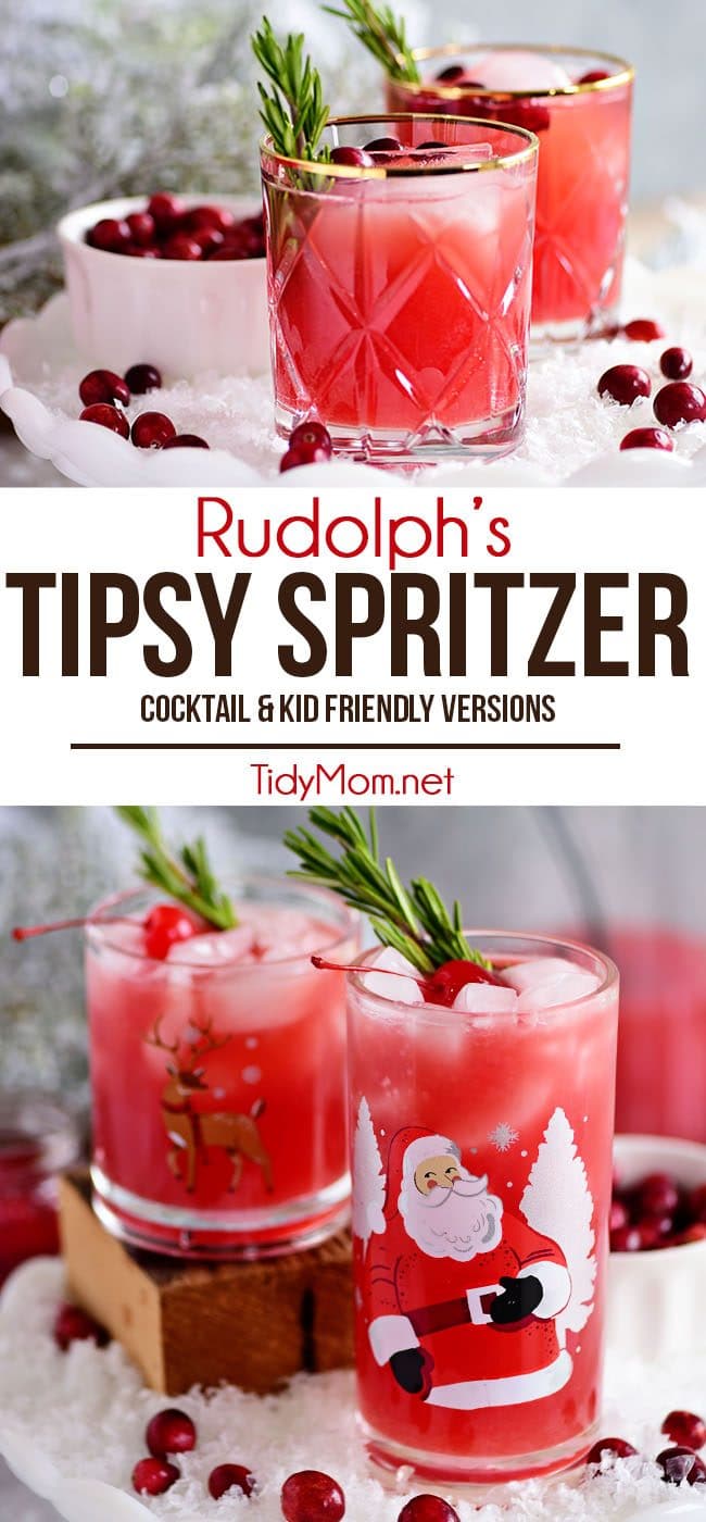 RUDOLPH’S TIPSY SPRITZER photo collage