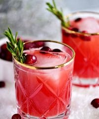 close up of RUDOLPH’S TIPSY SPRITZER