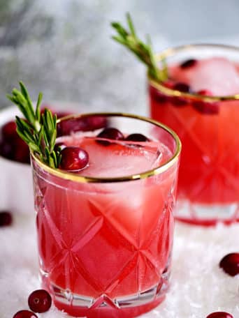 close up of RUDOLPH’S TIPSY SPRITZER