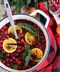 flat lay Simmering Christmas Potpourri