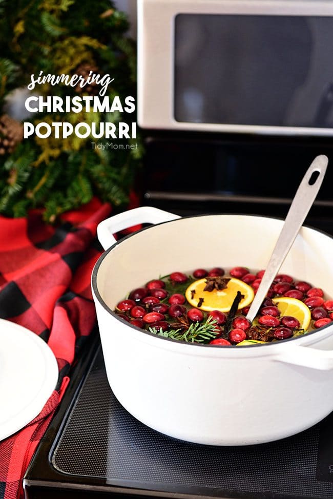 Simmering Christmas Potpourri on stovetop 