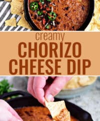 Creamy Chorizo Cheese Dip photo collage