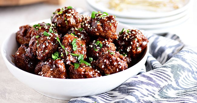 Sweet and Tangy Asian Meatballs