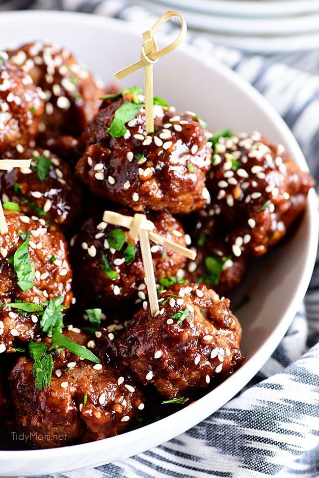 Sweet and Tangy Asian Meatballs