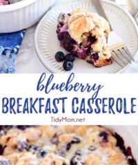 Blueberry Breakfast Casserole photo collage