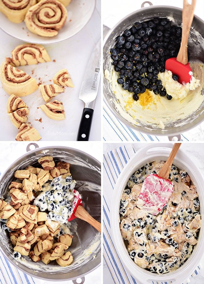 Blueberry Breakfast Casserole with Cinnamon Rolls {VIDEO} TidyMom®
