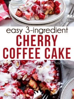 Cherry Coffee Cake photo collage