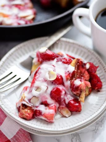 slice of Cherry Coffee Cake