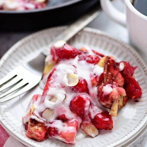 slice of Cherry Coffee Cake