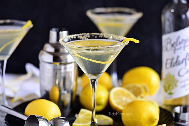 Easy Elderflower Lemon Drop Martini Recipe