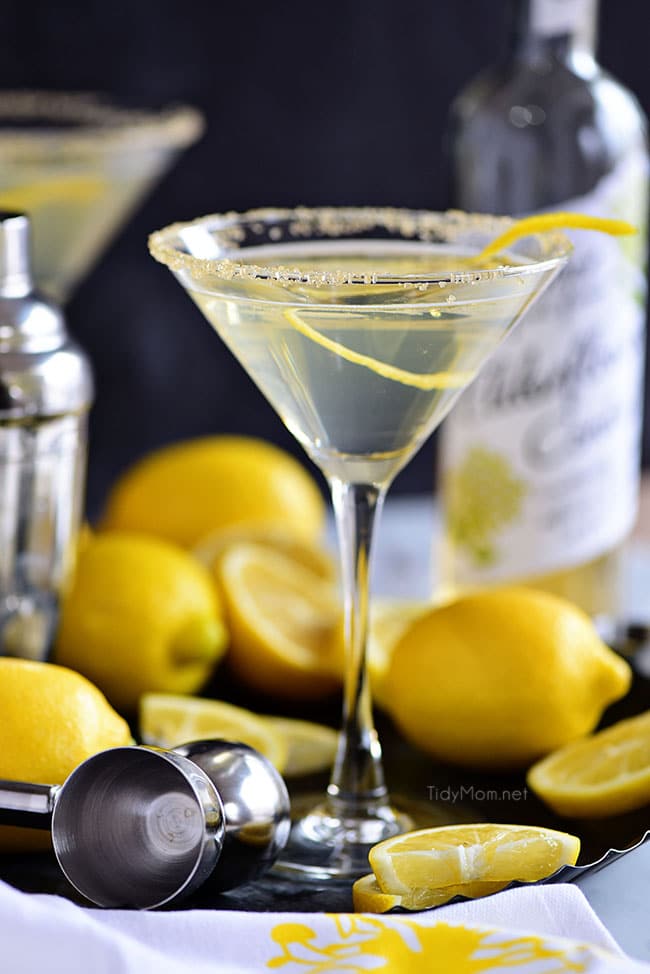 Lemon Drop Martini with Elderflower - TidyMom®