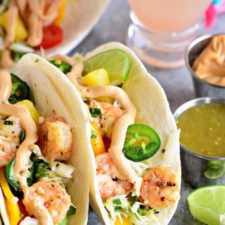 Baja Shrimp Tacos with Pineapple Lime Slaw - TidyMom®