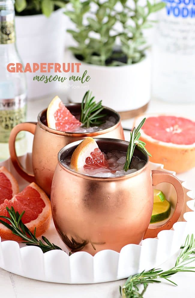 fresh grapefruit moscow mule