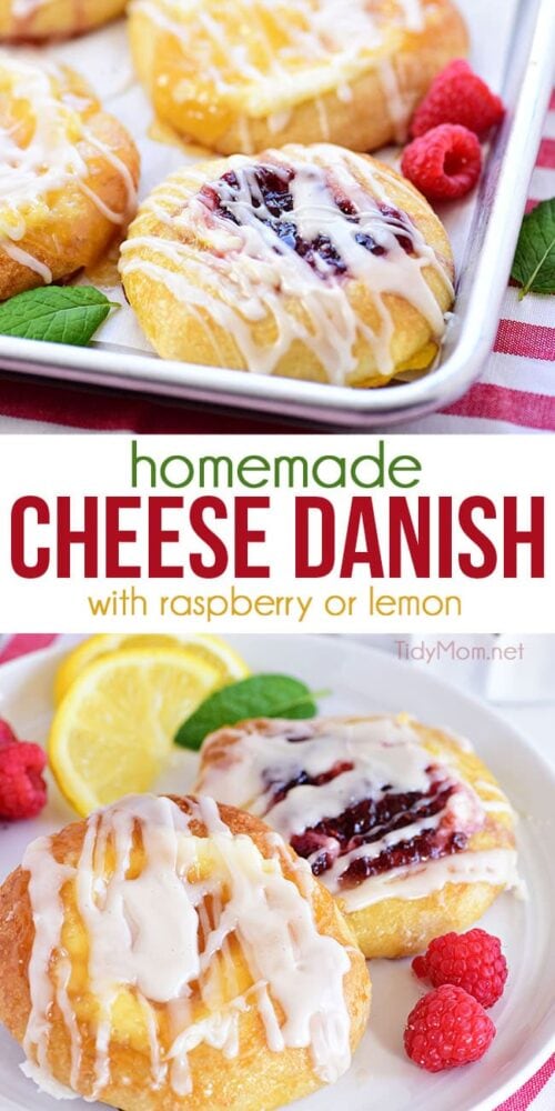 Cheese Danish with Lemon or Raspberry {VIDEO} - TidyMom®