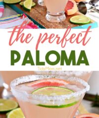 Perfect Paloma Cocktail photo collage