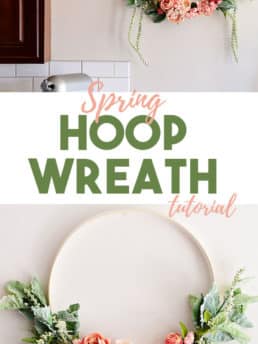 floral hoop wreath photo collage