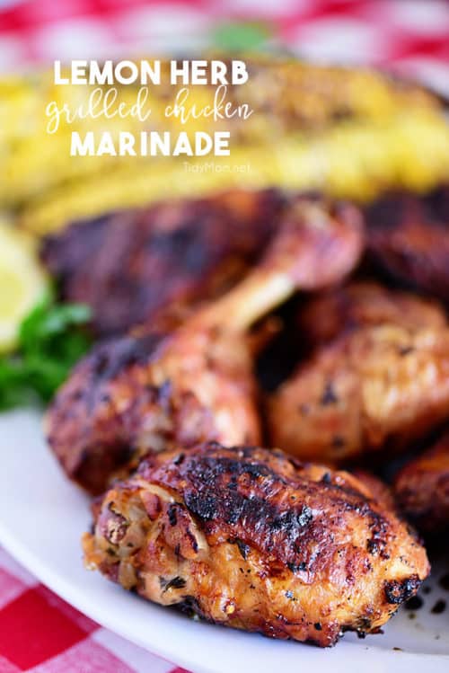 Lemon Herb Grilled Chicken Marinade TidyMom®