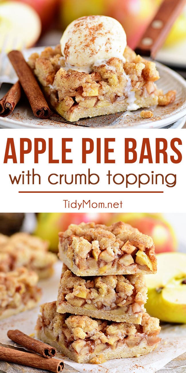 Apple Pie Bars photo collage