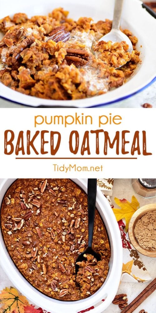 Baked Pumpkin Pie Oatmeal {VIDEO} - TidyMom®