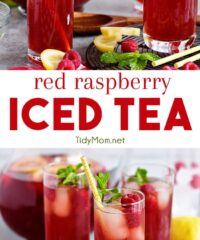 Red Raspberry Iced Tea photo collage