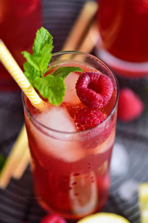 Red Raspberry Iced Tea Tidymom Mex Alex