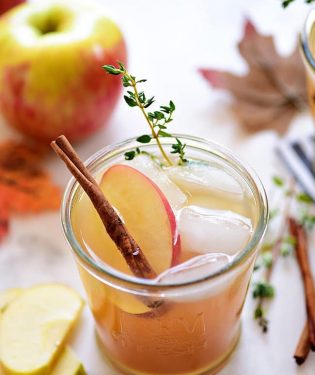 bourbon apple cider cocktail