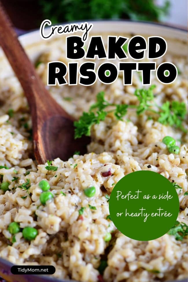 risotto in a serving bowl