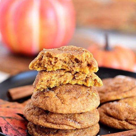 Pumpkin Snickerdoodles on a fall table