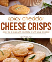 savory shortbread cheese crisps photo collage