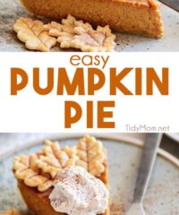 pumpkin pie photo collage
