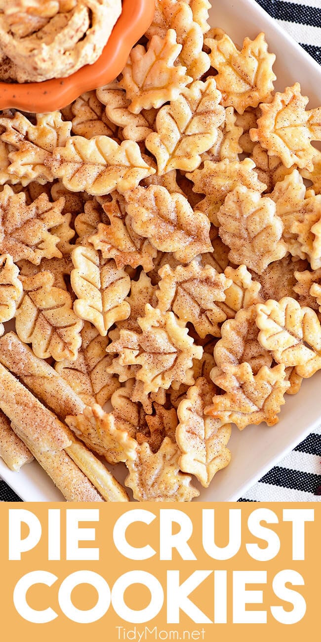 leaf shaped pie crust cookies