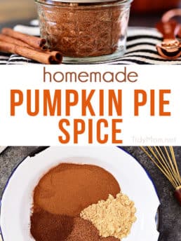 homemade pumpkin pie spice photo collage