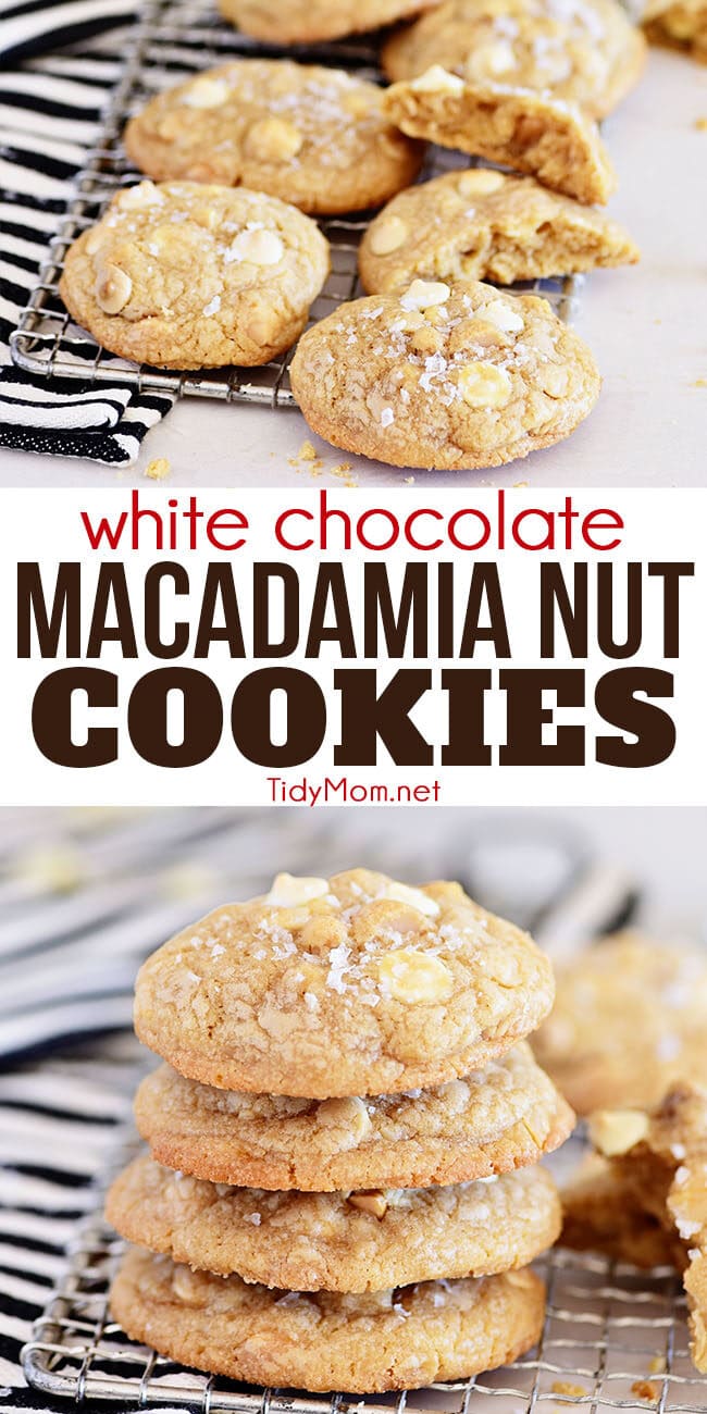 White Chocolate Macadamia Nut Cookies photo collage