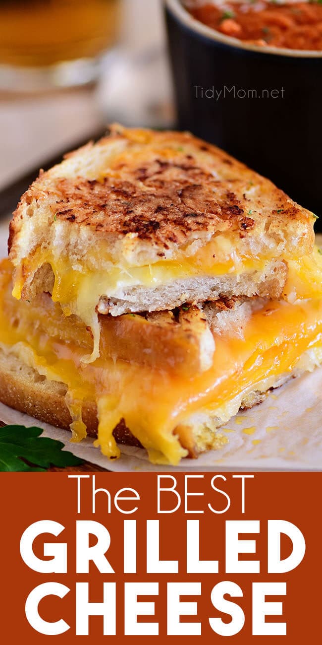The BEST Toasted Cheese Sandwich