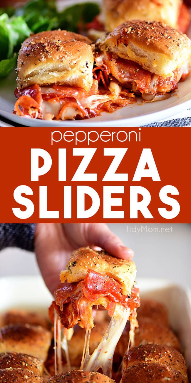 Pepperoni Pizza Sliders (+ video) - Family Food on the Table