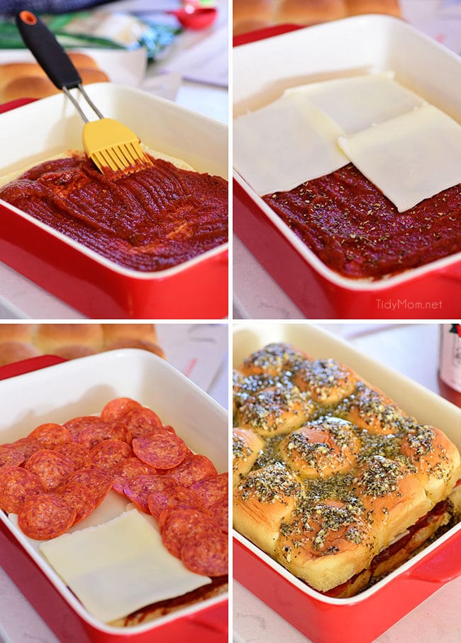 Pepperoni Pizza Sliders (+ video) - Family Food on the Table