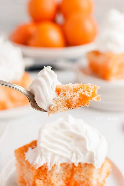 Orange Dreamsicle Jello Poke Cake