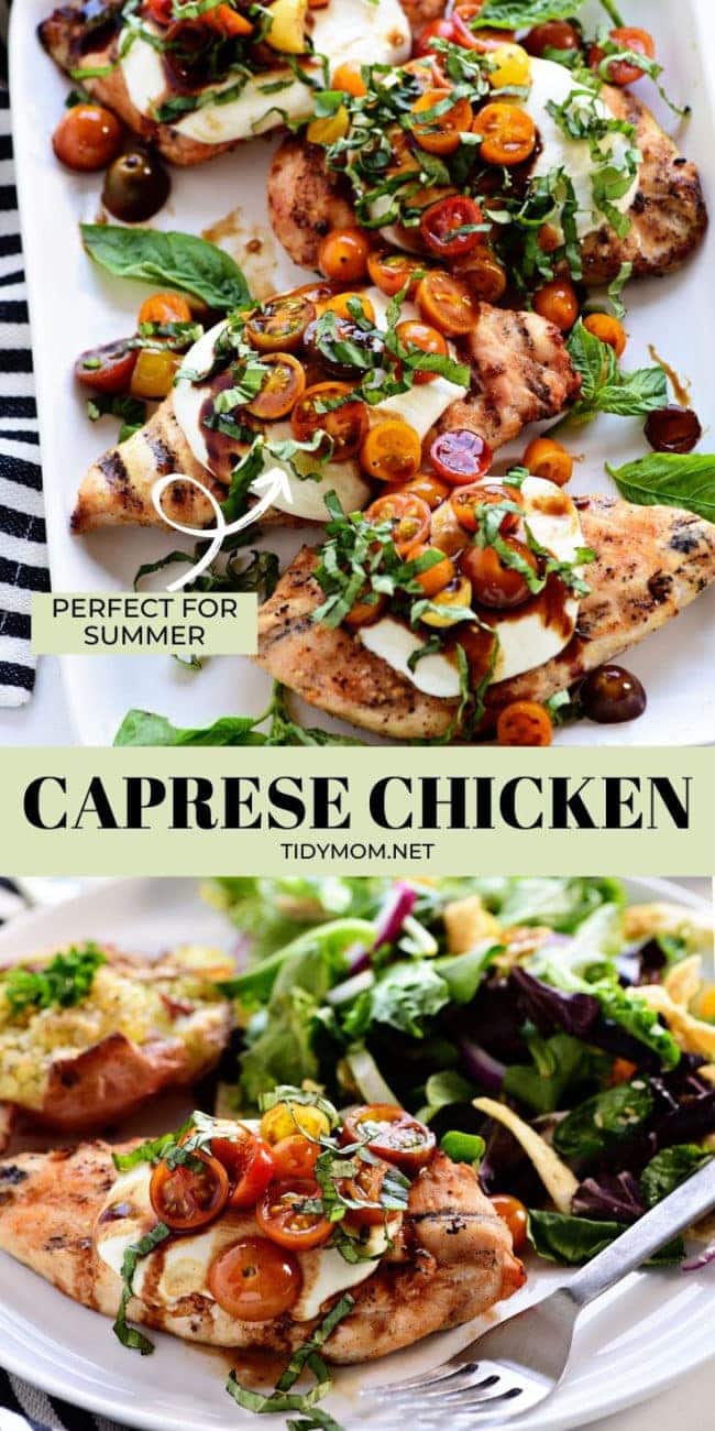 fresh caprese grilled chicken