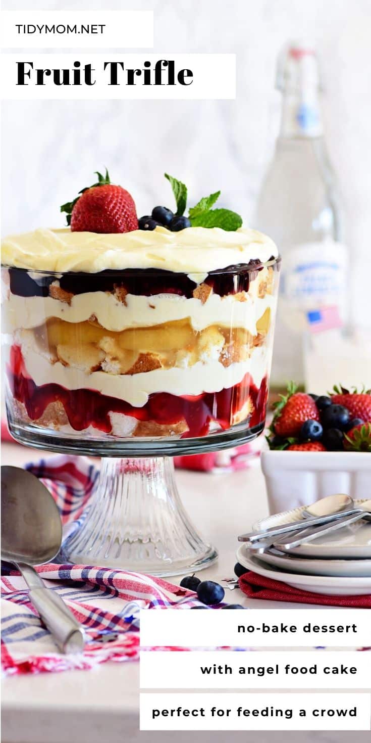 White Chocolate Raspberry Trifle {Easy Dessert Recipe with Cake}