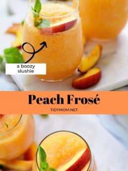 peach slushies photo collage
