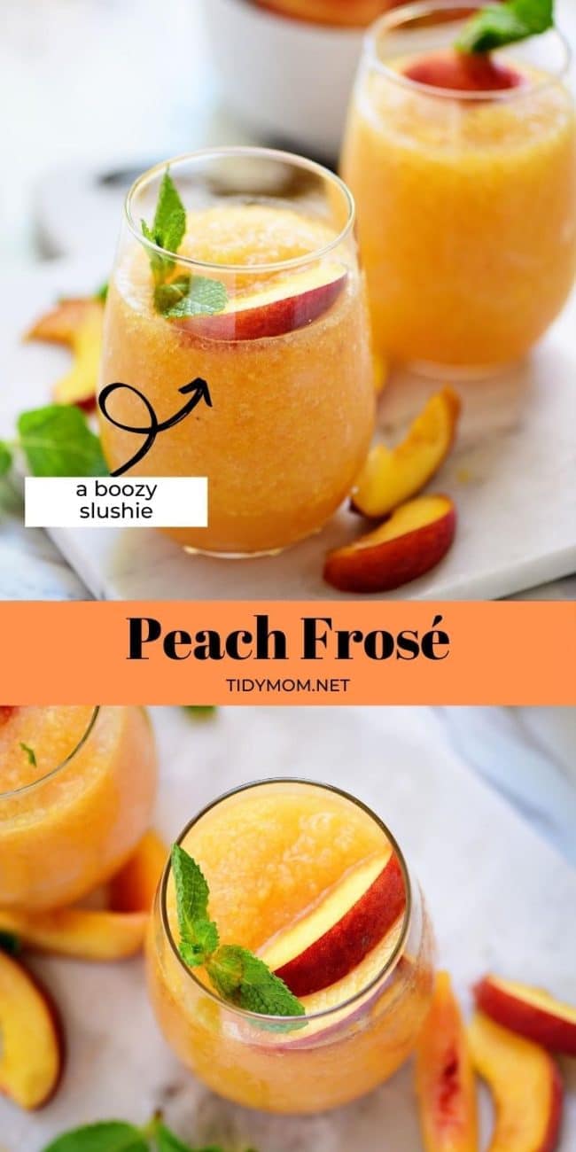 peach slushies photo collage