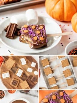 s'mores pops how-to photo collage