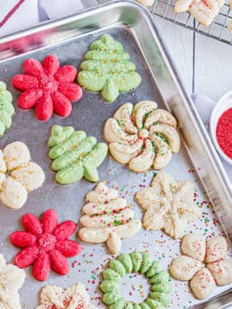 spritz cookies for Christmas