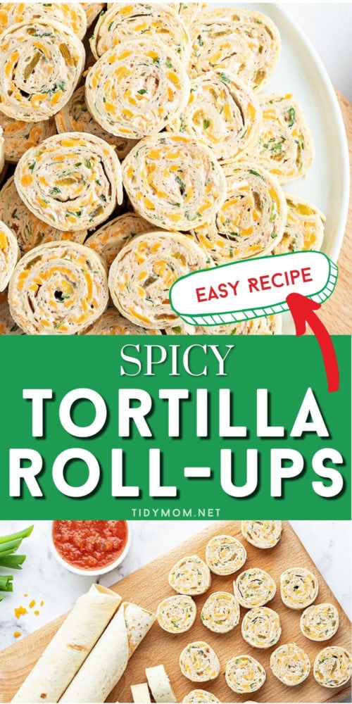 Spicy Tortilla Roll Ups (Pinwheel Sandwiches) TidyMom®