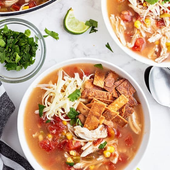 Chicken Tortilla Soup Recipe - TidyMom®