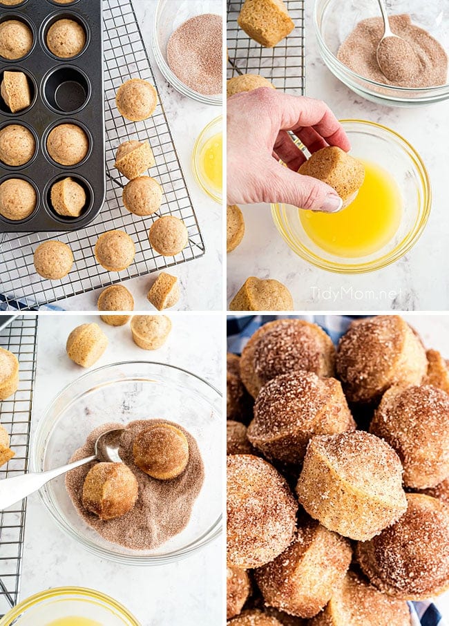 how to make mini muffins photo collage