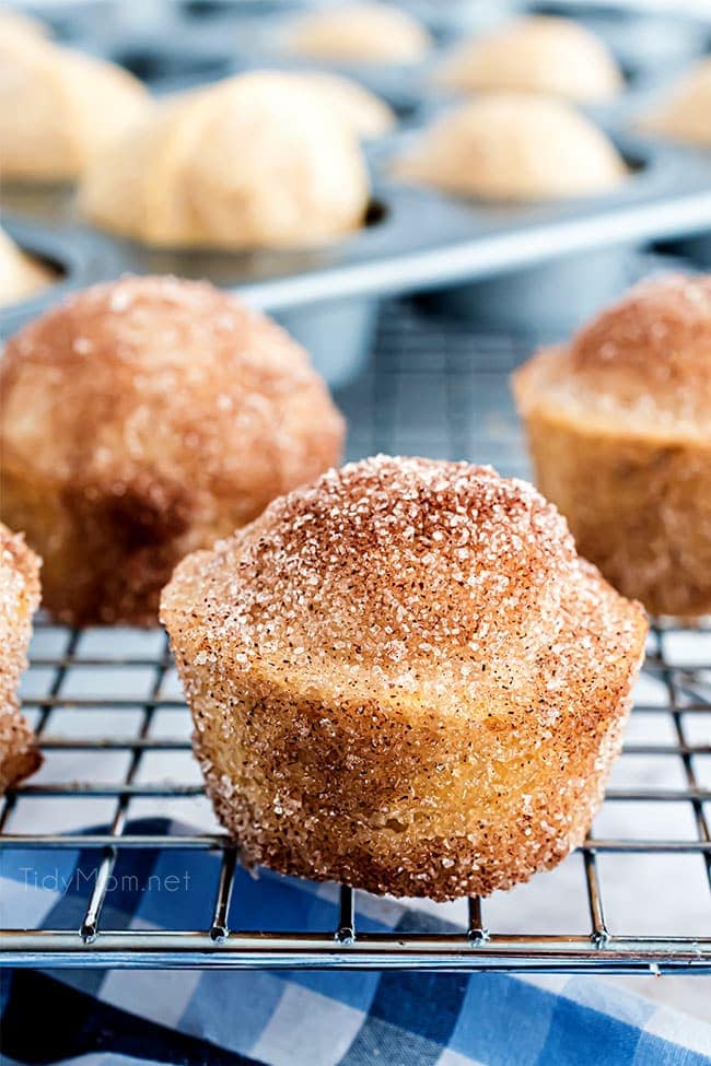mini muffins on a cooling rack