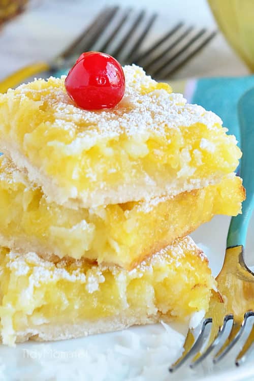 Piña Colada Dessert Bars {+VIDEO} TidyMom®