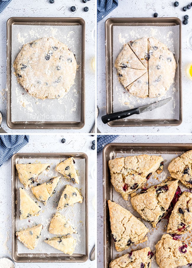 step by step photos of how to make scones