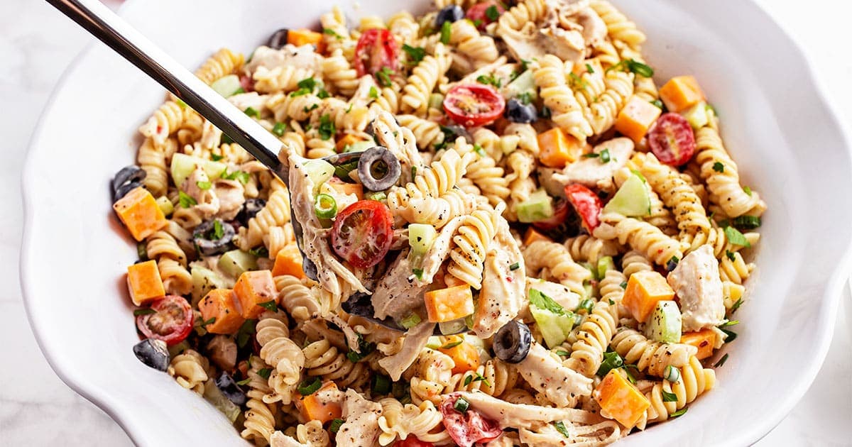 Creamy Chicken Pasta Salad TidyMom®